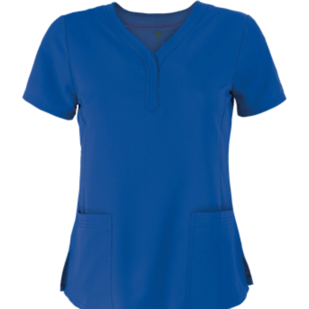 EUC Healing Hands Purple Label Jane Women's 2-Pocket STRETCH Scrub Top